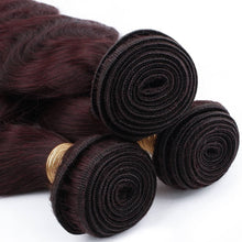 Load image into Gallery viewer, Burgundy Body Wave Bundle Deals
